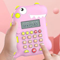 Miniatyrbillede 3 af 5: Børne lommeregner, lyserød dinosaur lommeregner, matematisk spil smart lærings lommeregner, kontor lommeregner