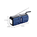 Miniatyrbild 3 av 5: Bluetooth Audio Utomhus Ficklampa Bluetooth 5.1 Radio Multifunktionskort Högtalare FM Radio Bärbar Högtalare (Blå)