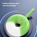 Miniatyrbild 5 av 5: Mini Dazzling Lights Bluetooth Audio Stereo Surround Sound Quality Donut Shape Portable Outdoor Audio（Grön）