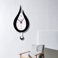 Miniatyrbillede 3 af 5: Moderne vanddråbedesign vægur Kreativ Acyrlic Pendul Ur（Sølv）