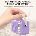 Miniatyrbild 4 av 5: Design av retro trådlös Bluetooth-högtalare, Mini utomhus bekväm bärbar liten högtalare (Bluetooth/TF/AUX/USB) 20240788（Lila）