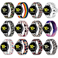 Miniatyrbild 7 av 7: Kompatibel med Samsung Galaxy Watch Active2 Active Mjuk Elastisk Andningsbar Klockarmband Ersättning Kamouflage Grå Klockarmband färg grå