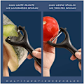Miniatyrbild 4 av 5: Rostfri potatisskalare, 7×15 Y Ergonomisk potatisskalare Universal potatisskalare för potatis grönsak frukt (svart)