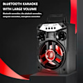 Miniatyrbild 4 av 5: Portabla Bluetooth-högtalare med dubbla subwooferbas Bluetooth 5.0 Trådlös högtalare Stöd FM-radio Litet stereoljudsystem för hemmafest (svart)