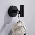 Miniatyrbild 2 av 5: Handdukskrok Svart SUS 304 Rostfritt Stål Dusch Handdukskrok För Att Hänga Kläder Rock Badhandduk 2st