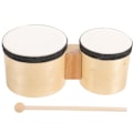 Miniatyrbillede 1 af 2: Bongo tromme begynder bongo percussion instrument voksen bongo tromme instrument (2555X12.7cm, som vist på billedet)