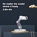 Miniatyrbilde 3 av 4: 360 Fleksibel Lazy Desk Telefonholder Lang Arm Tablet Stativfeste Universal（Sølv）