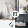 Miniatyrbild 4 av 5: Kök Handduksställ, Set med 4 Självhäftande Handduksställ, Självhäftande Handduksställ Krokar med Limyta för Badrum, Kök