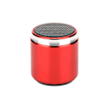 Miniatyrbild 1 av 5: 5.0 Version Bluetooth-högtalare Utomhus Mini-högtalare Bärbar Metall Present Batterikapacitet 500mah Trådlös Bluetooth 20240159（Röd）
