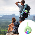 Miniatyrbild 2 av 5: Mini Dazzling Lights Bluetooth Audio Stereo Surround Sound Quality Donut Shape Portable Outdoor Audio（Grön）