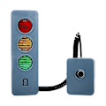 Miniatyrbild 1 av 5: Parkeringssensor Garage Smart Parkeringssensor LED Trafikljus Parkeringslarm Anti-kollisionsvarning D（Blå）