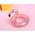 Miniatyrbild 1 av 5: Flamingo uppblåsbar pool float med glitter, glitter flytrör, simring, poolstol, roliga strandflottörer, poolleksaker