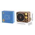 Miniatyrbild 4 av 5: Retro Records Bluetooth-högtalare USB-laddning Mini trådlös högtalare Bärbar Records Bluetooth-högtalare（A）