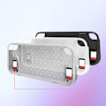 Miniatyrbild 5 av 5: Tpu skyddande hårt läderfodral för Switch Oled Anti-Slip Cover(Svart)