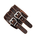 Miniatyrbillede 1 af 3: Herre Læder Dobbelt Spænde Armbånd Bred