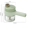 Miniatyrbild 2 av 5: Multifunktionell grönsakshackare USB elektrisk kök vitlöksskärare vitlöksklippare automatisk pressmosare