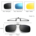 Miniatyrbillede 2 af 5: 3 stk. Polariseret Clip-on UV-beskyttelse Solbriller