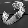 Miniatyrbild 1 av 10: 22mm Tre Bead Solid Rostfritt Stål Armband Herrar Armband För Seiko SKX007/009 SKX173/175/A35 C