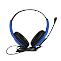 Miniatyrbillede 1 af 5: 3,5 mm Universal kablet hovedtelefon Hovedmonteret Gaming Headset med høj klarhed mikrofon til computer（Blå）