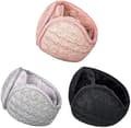 3 st Unisex Varm Stickad Öronmuffar Päls Fleece Vinter Öronmuffar