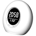 Miniatyrbild 1 av 5: Nattlampa Bluetooth-högtalare Bluetooth 5.0 Högtalarklocka Alarmklocka Led Audio Rgb Atmosfär Ljus