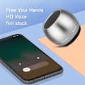 Miniatyrbild 5 av 5: Metall Bluetooth-högtalare, Mini-högtalare, Subwoofer Utomhus Bärbar Bluetooth-högtalare, HIFI Ljudkvalitet, Intelligent Brusreducering（Silver）
