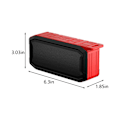 Miniatyrbild 3 av 5: Trådlös Bluetooth-högtalare IPX7 Hög effekt 360 Surroundljud Bluetooth 5.0/USB-enhet/AUX/TF-kort 20240116（Röd）