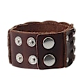 Miniatyrbillede 3 af 3: Flettet læderarmbånd til mænd, smykker, flerlags