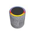 Miniatyrbild 1 av 5: Rund 5.1 Trådlös Bluetooth-högtalare Bas Med Färgade Ljus, Blixt, Färgglada Utomhus Pluggbara Couplets FM Med Snöre（Grå）