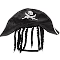 Miniatyrbillede 1 af 2: Eksklusiv piratdesign hat kæledyr dekoration kostume Halloween fest sort (28X6XCM, sort)
