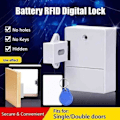 Miniatyrbilde 3 av 5: Usynlig digital lås | DIY Smartlock uten boret hull, JXLGV（svart）