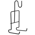 Miniatyrbillede 1 af 2: Tekops- og underkopholder, kaffekopsdisplayholder, tekops- og underkopholder, metalops- og underkopholder (16,00X6,50X6,00CM, sort)