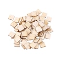 Pikkukuva 1 / 2: 300 kpl 20 mm neliönmuotoiset puulastut tyhjät puulastut viimeistelemätön DIY-laatta maalausta varten taide-riipus käsityöt (2X2 cm, vaaleankeltainen)
