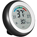 Miniatyrbild 1 av 4: Digital hygrometer, inomhus termometer hygrometer omgivande temperatur max min display exakt väggmonterad bordstermometer med pekskärm för