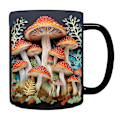 Miniatyrbillede 1 af 4: Magiske Svampe Krus med Magiske Svampe Te Kop Sjov Keramisk Kaffe Krus