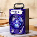 Miniatyrbild 5 av 5: Trådlös Bluetooth-högtalare i trä med lyftande stort ljud, bärbar dans, plug-in-ljud, cool subwoofer med mikrofon med 1 mikrofon (svart)