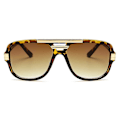 Pikkukuva 3 / 5: Brändin suunnittelu Miesten aurinkolasit Vintage Miesten neliömäiset aurinkolasit Luxury Gradient Aurinkolasit Uv400 Sävyt Hombre Cc（02 Leopard-Tea）