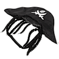 Miniatyrbillede 2 af 2: Eksklusiv piratdesign hat kæledyr dekoration kostume Halloween fest sort (28X6XCM, sort)