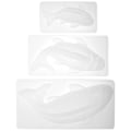 Miniatyrbillede 1 af 2: 3-pak Høj Kvalitet Geléform Kage Bageform Fisk Form Design Ris Kageform (31.5X15.5X7CM, Hvid)