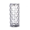 Miniatyrbillede 1 af 5: Diamant Bordlampe, 16 Farveskiftende Romantisk Rose Akryl LED Nattelys, Touch Control Sengelampe Med USB Port