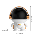 Miniatyrbild 3 av 5: Astronaut Trådlös Bluetooth Högtalare Bärbar Mini Skrivbord Ljud Utomhus Subwoofer Present (Vit)