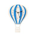 Miniatyrbillede 1 af 5: ZHOUBA Nordisk stil varmluftsballon form træ lydløs vægur børneværelse hjem indretning（Blå）
