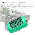 Miniatyrbild 4 av 5: Subwoofer Hög Effekt Bluetooth Högtalare Bluetooth 5.0 Låg Effekt Ultra Lång Utomhus Hem Handtag Trådlöst Ljud-S Sammankopplat Stereoljud（Grön）