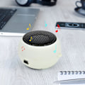 Miniatyrbild 1 av 5: Ny Bluetooth-ljud bärbar utomhus skrivbordspresent Bluetooth-ljud Mini-ljud (vit)