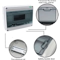 Miniatyrbild 4 av 5: Kapslingsbox för Strömbrytare med Transparent Lock, ABS Strömförsörjningskapsling, DIN-skenmonterbar Vattentät Design för 12 Moduler Elektronik