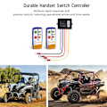 Miniatyrbillede 2 af 5: Elektrisk spil trådløs fjernbetjening kontakt controller system 45 meter 12V til lastbil ATV SUV