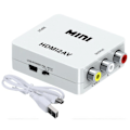 Miniatyrbild 1 av 5: Kompakt HDMI till RCA-adapter, högkvalitativt chip säkerställer överlägsen signalomvandling, perfekt för att ansluta moderna enheter till äldre skärmar,