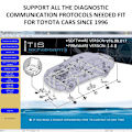 Pikkukuva 5 / 5: OBD2-kaapeliliitin skannerisovitin TIS Techstream -ohjelmointidiagnostiikkakaapelille TOYOTA Toyota TIS J2534 V18.00.008:lle