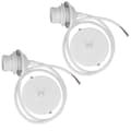 2x elkabel för lampa - Kabel med vit E27 sockel och fixering