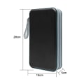 Miniatyrbillede 3 af 5: 80 Tablet Kapacitet CD/DVD Etui Tegnebogsholder, Sort